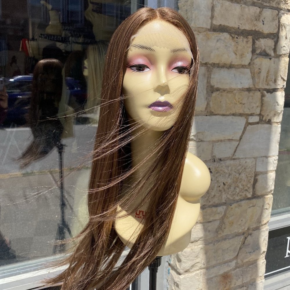 Invisible Lace 28" Long Silky Straight 2026 Wig